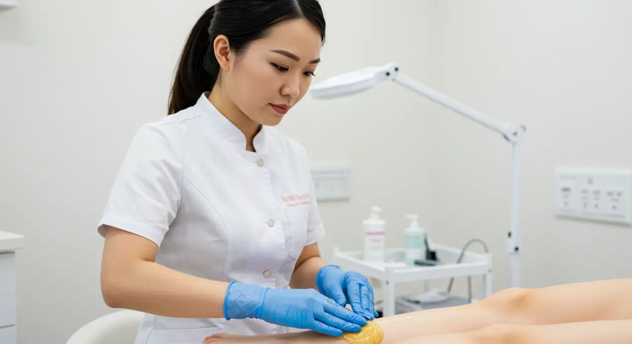 Leg Waxing Service for a Woman