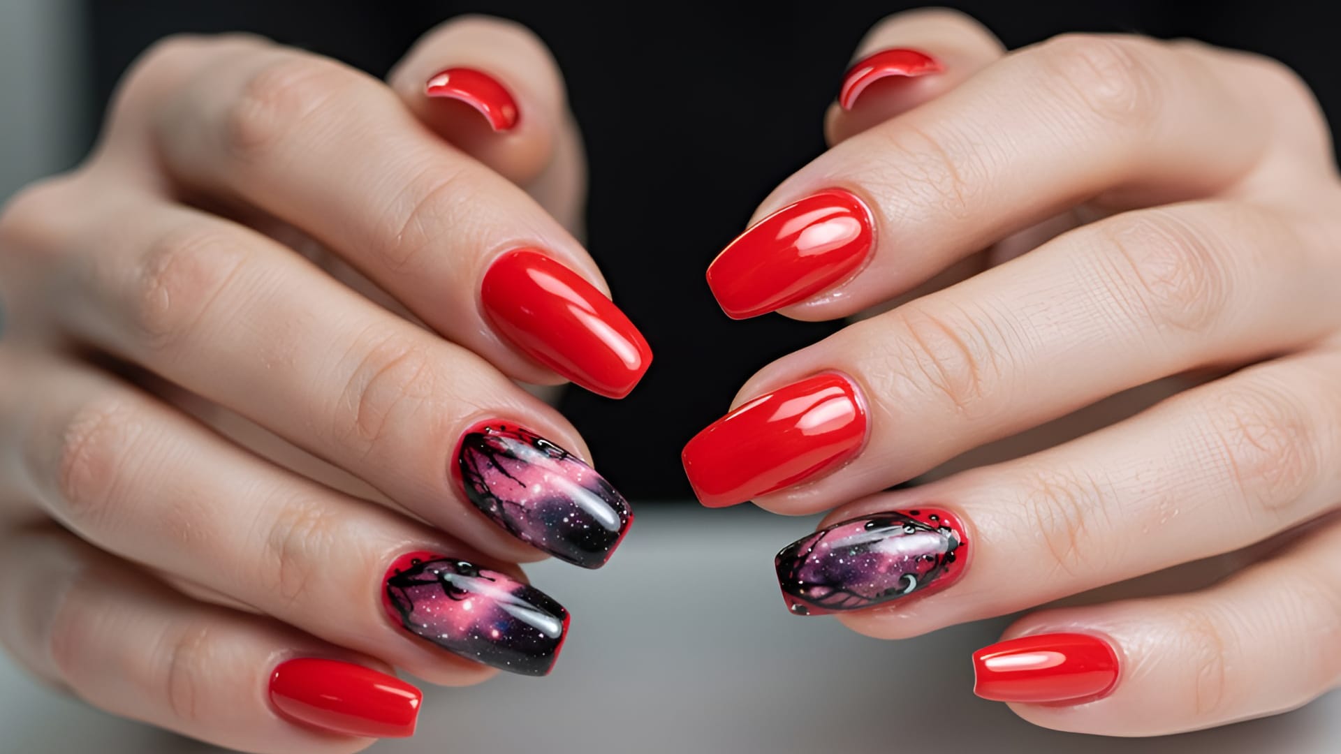 Manicure With Beautiful Nail Art