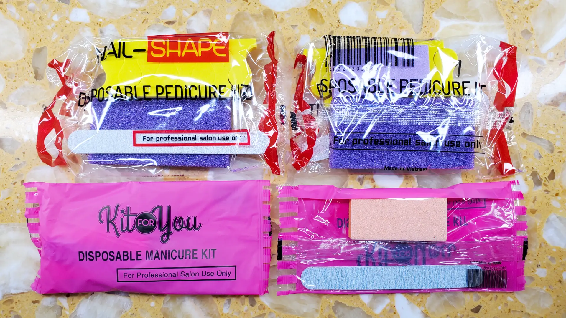 Disposable Manicure and Pedicure Kits