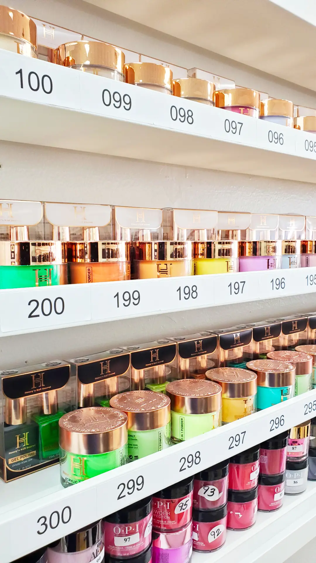 Hundreds of Dip Powder Manicure Colors