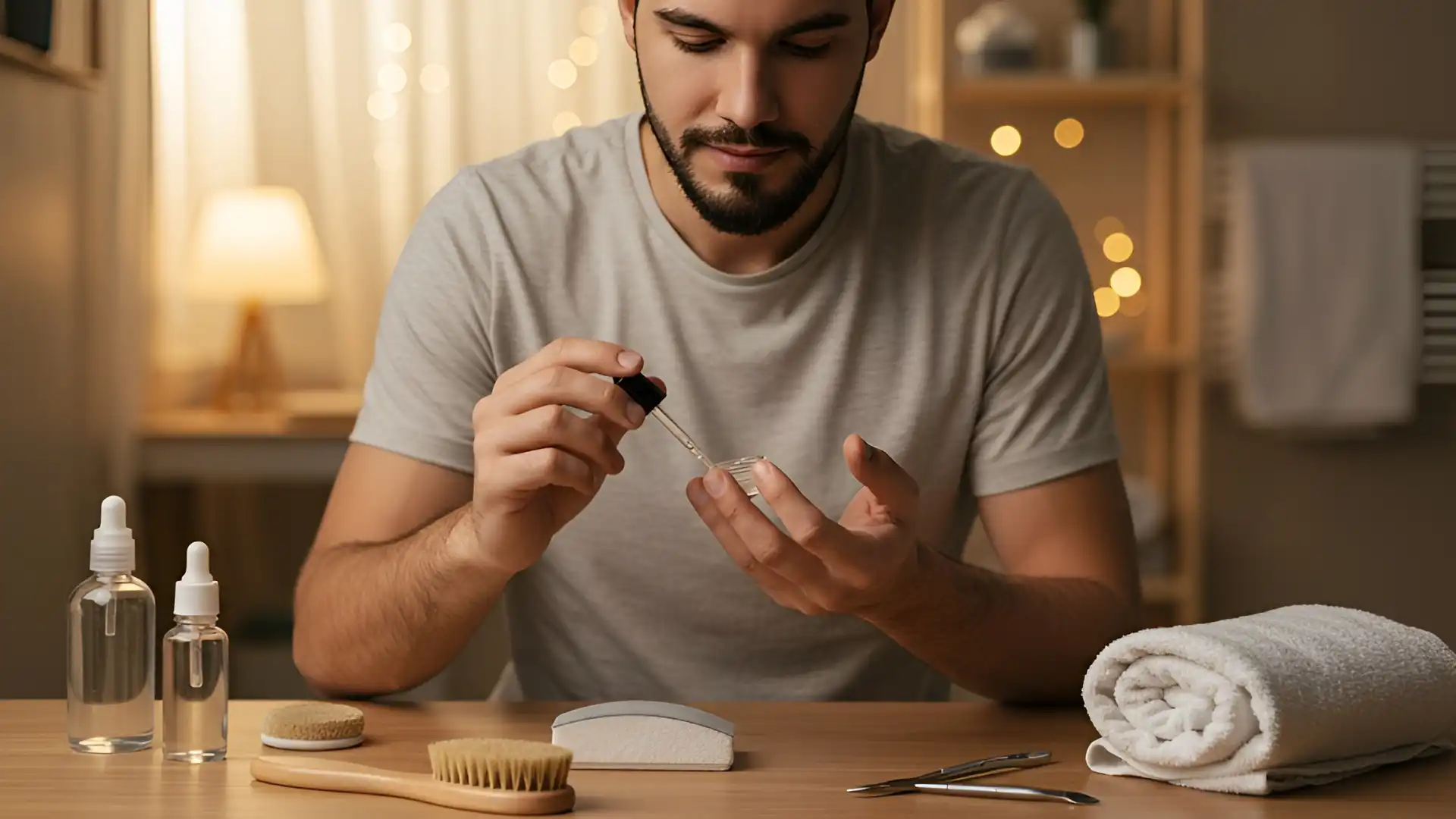 Morning Nail Care Routine for Men