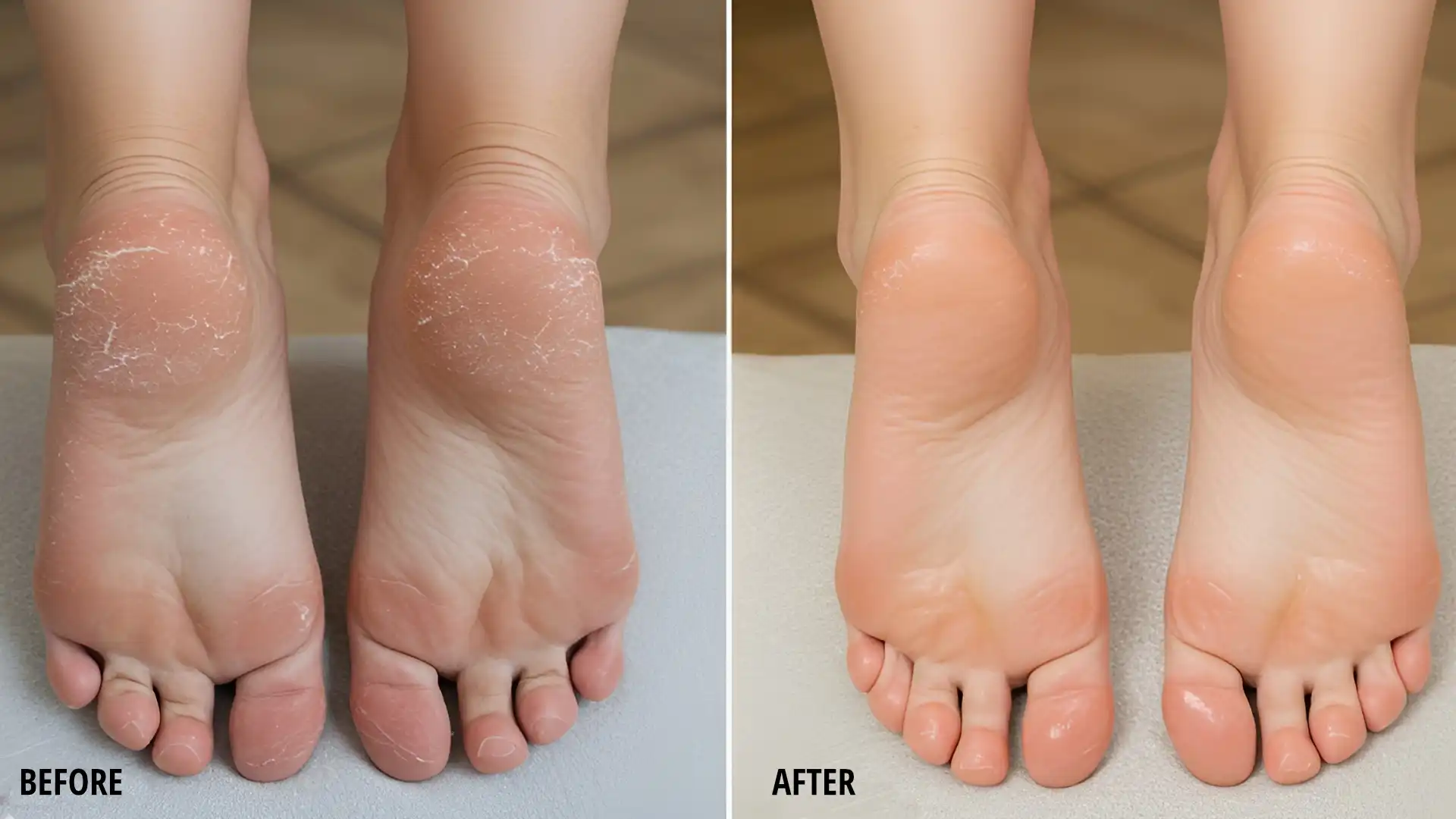 Paraffin Wax Pedicure Before And After